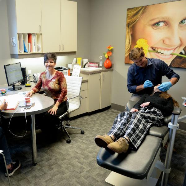 mesa office doctor with patient - Garn & Mason Orthodontics in Phoenix, AZ