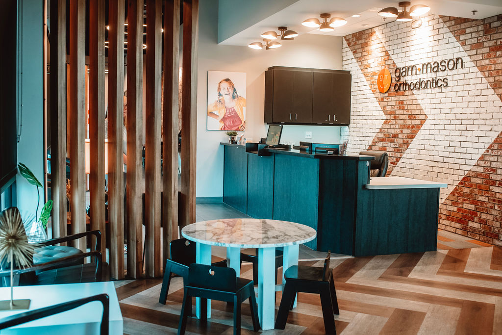 Garn & Mason Orthodontics Queen Creek lobby and front desk